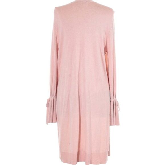 Halogen Cardigan Sweater Womens Lightweight Long Whimsical Bell Sleeves Pink L - Picture 5 of 14